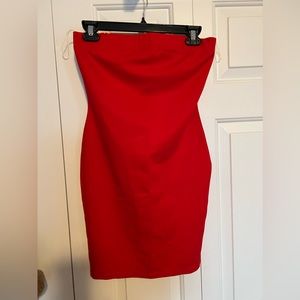 Fashion Nova Red Tube Mini Dress